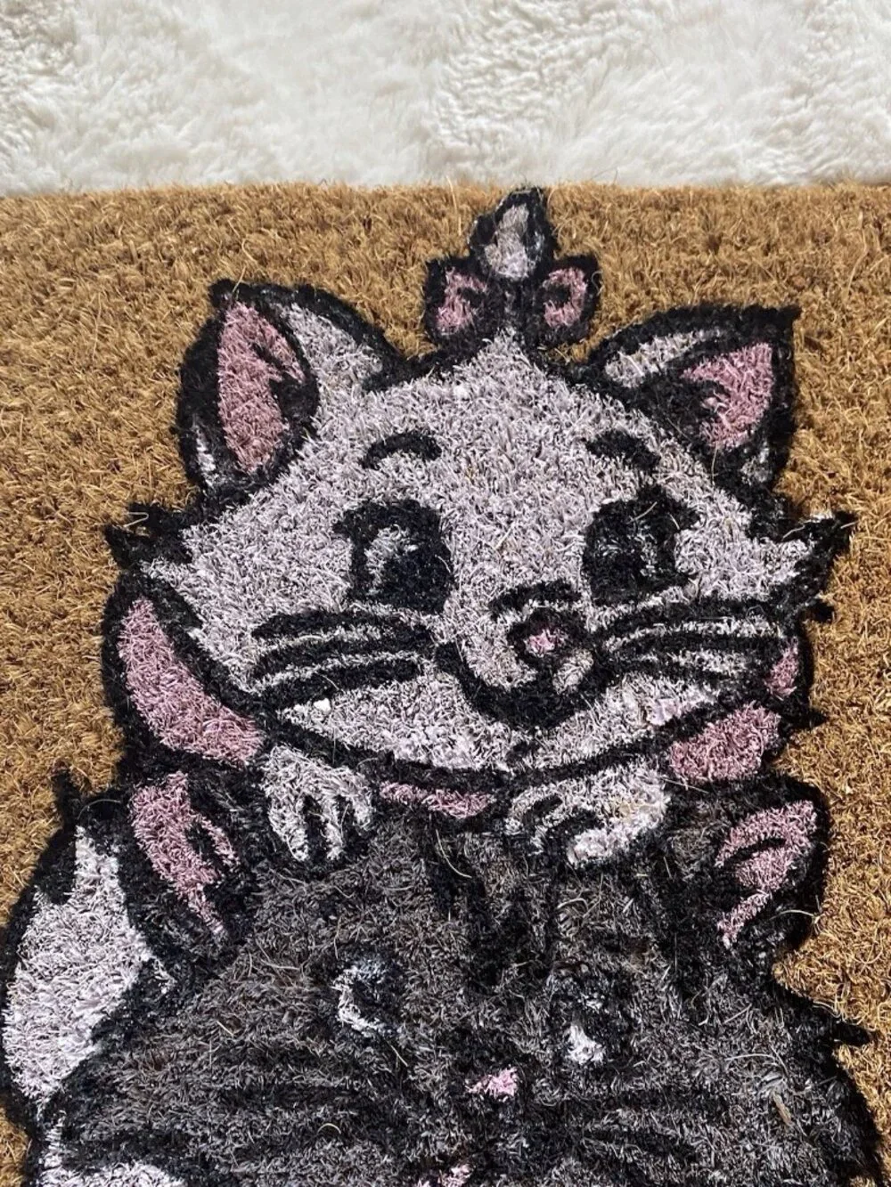 Disney The Aristocats Marie Toulouse Berlioz Coir Welcome Door Mat 18” X 28” NEW